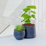 Pottery Pots Rough Patt ronde plantenbak zwart